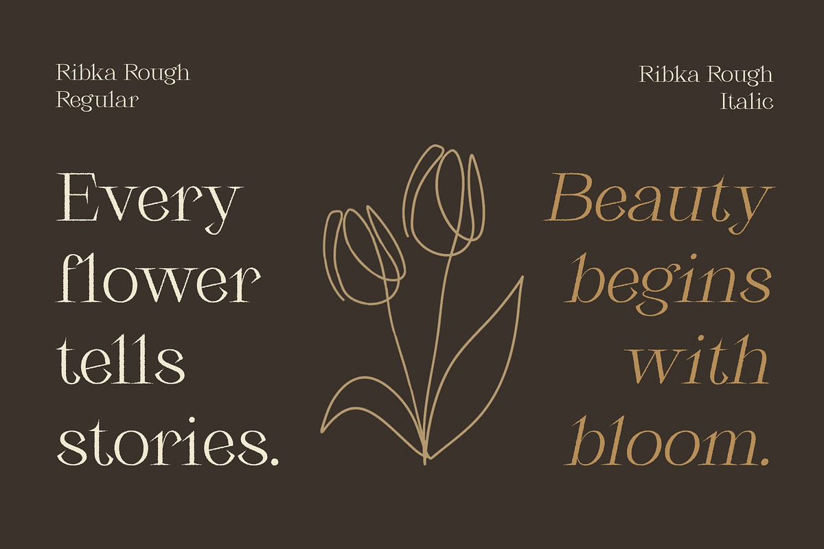 Ribka Rough, a Serif Font by Craft Supply Co. (Photo 5 of 8)