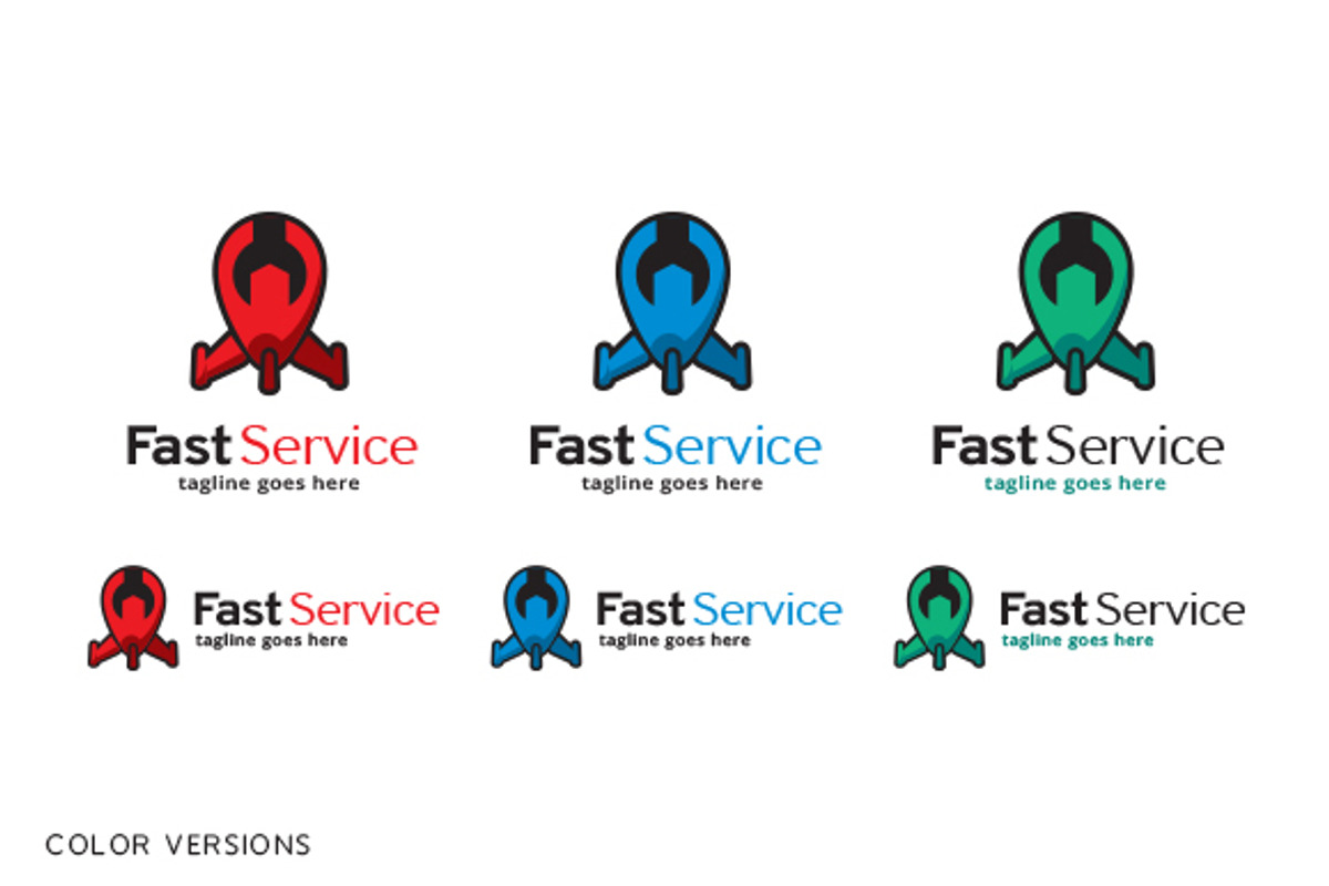 Fast Service Logo Template, a Branding & Logo Template by gunaonedesign