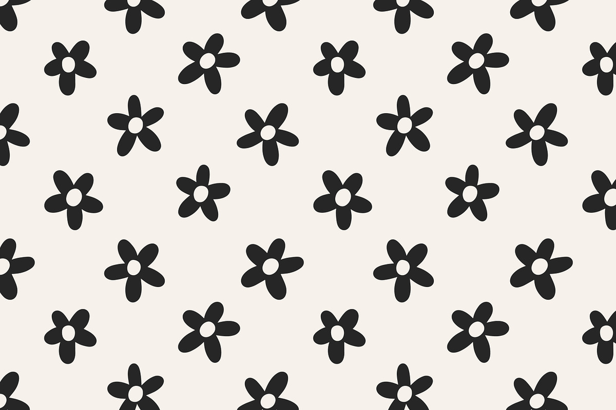 Floral seamless daisy patterns set, a Pattern Graphic by Good Studio