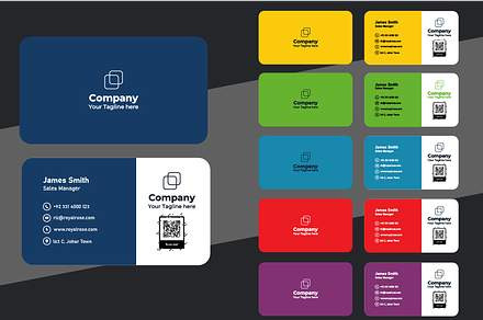 Modern QR Code Business Card