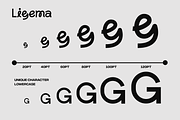 Ligema - Experimental Unique Sans, a Sans Serif Font by Pandeka Studio (Thumbnail 5 of 11)