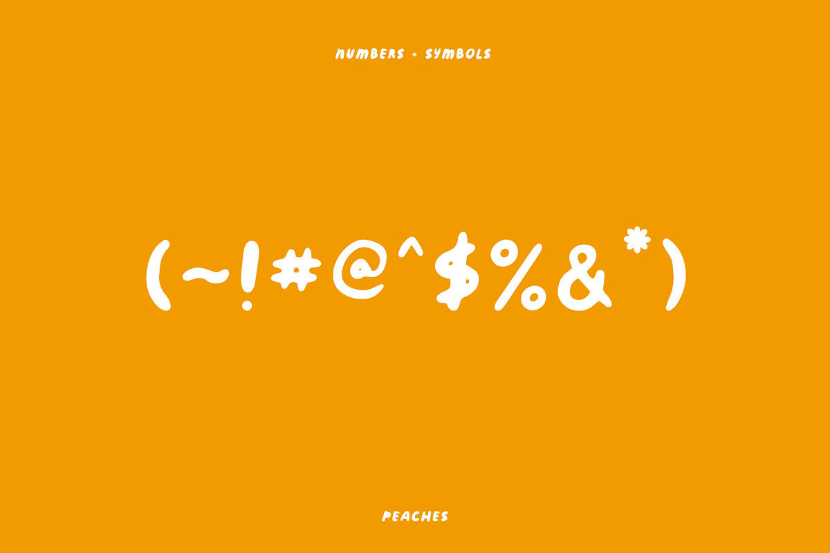 Peaches | Playful Hand-drawn Font, a Font by Rough Patch Studio (Photo 7 of 8)