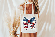 Coquette Bow American Flag 4th July, an Illustration by Designking (Thumbnail 3 of 6)
