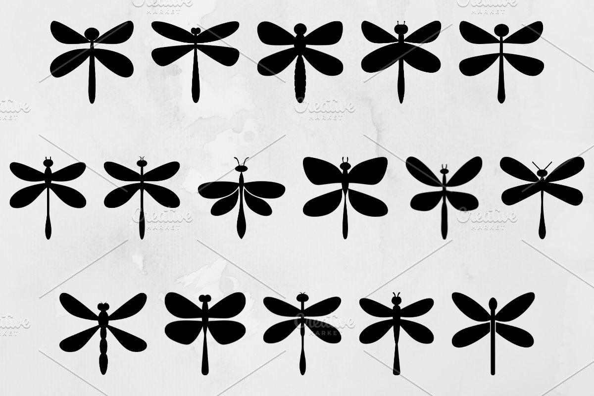 Dragonfly Silhouette SVG, an Animal Illustration by newminddesign (Photo 1 of 3)