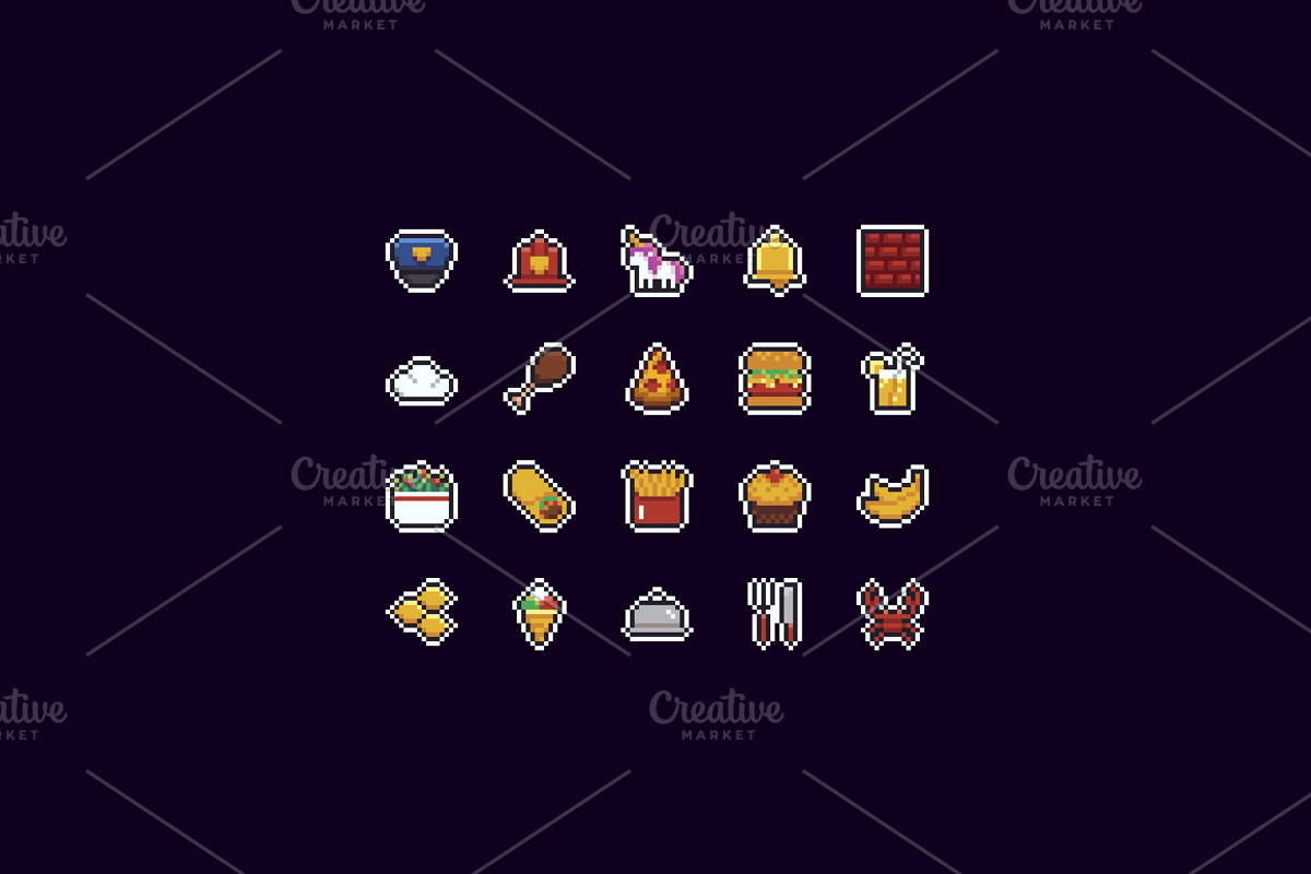 100 Pixel Icons, an Outline Icon by chewkotski (Photo 5 of 6)