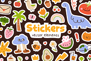 Cute sticker pack, doodle elements, a Decorative Illustration by Good Studio (Thumbnail 1 of 7)