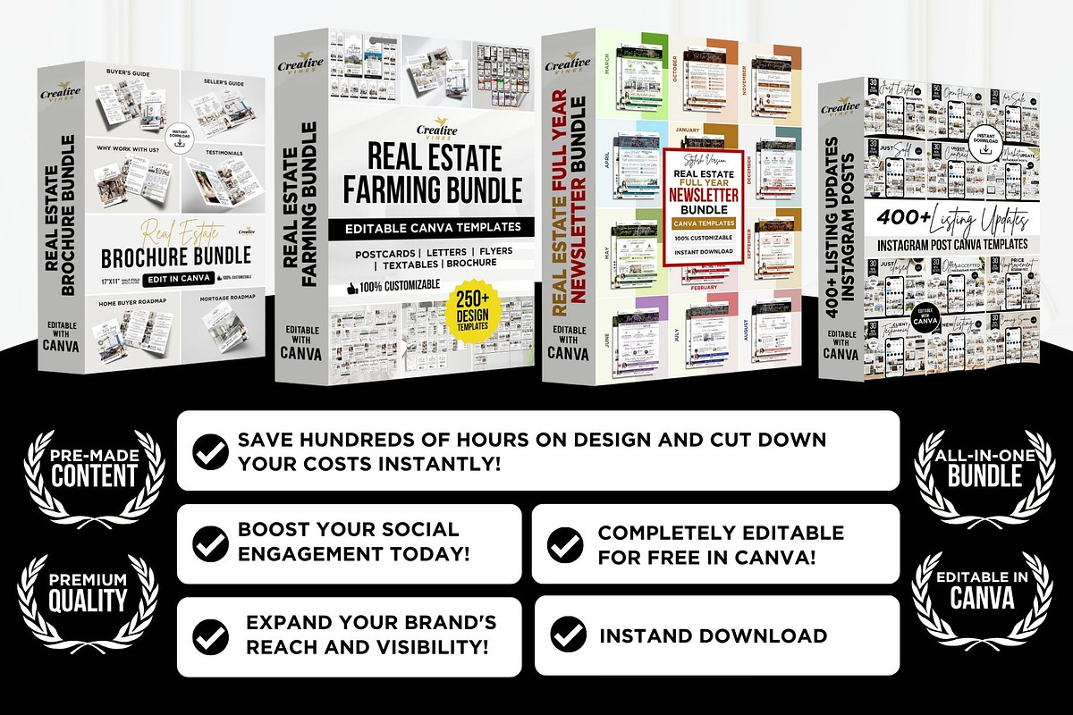 Real Estate Ultimate Mega Bundle, a Marketing Template by CreativeVinesStore (Photo 8 of 9)