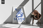 Skater for life, skeleton skateboard, a Graphic by shaondesigns (Thumbnail 5 of 7)