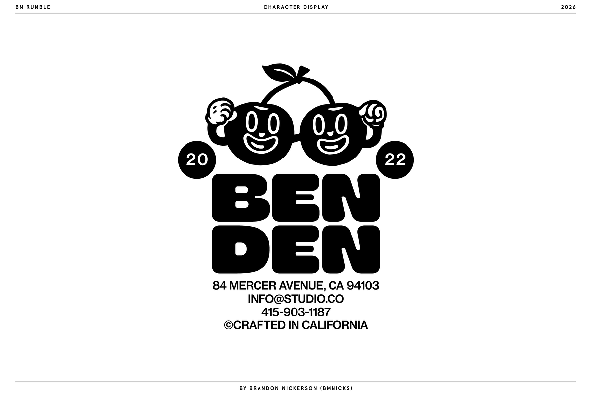 BN Rumble, a Sans Serif Font by Bnick (Photo 6 of 16)