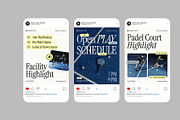 Padel Court Instagram Post, a Social Media Template by Neermana (Thumbnail 3 of 4)