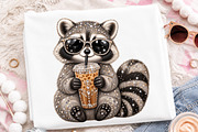 Rhinestone Funny Raccoon PNG, a Transportation Illustration by Digital Artistic99 (Thumbnail 4 of 5)