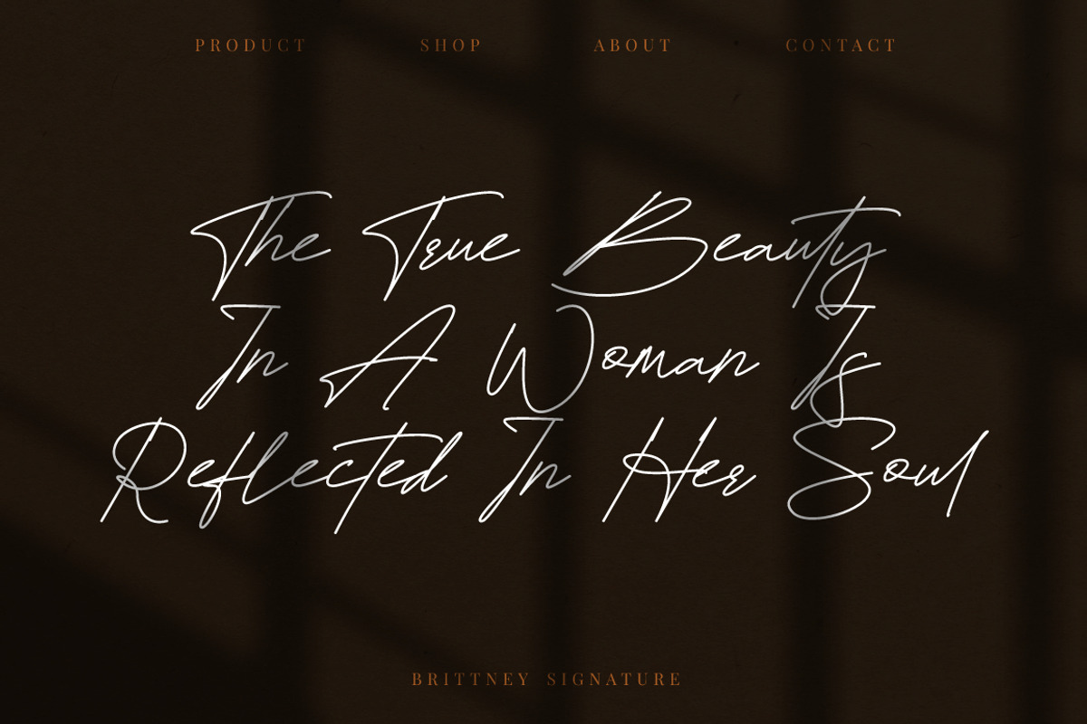 Brittney Signature Business Font, a Script Font by KennedyStudio (Photo 6 of 11)