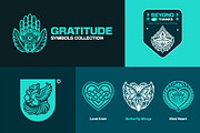Gratitude Symbol Art Set, a Solid Icon by Creative Stall (Thumbnail 5 of 10)