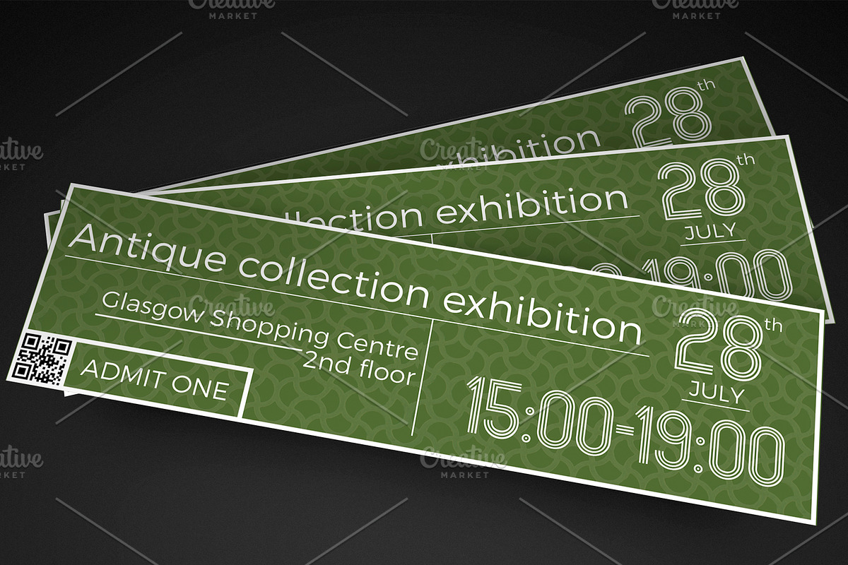 Multipurpose Classy Event Ticket, an Invitation Template by Konakchiev (Photo 1 of 3)