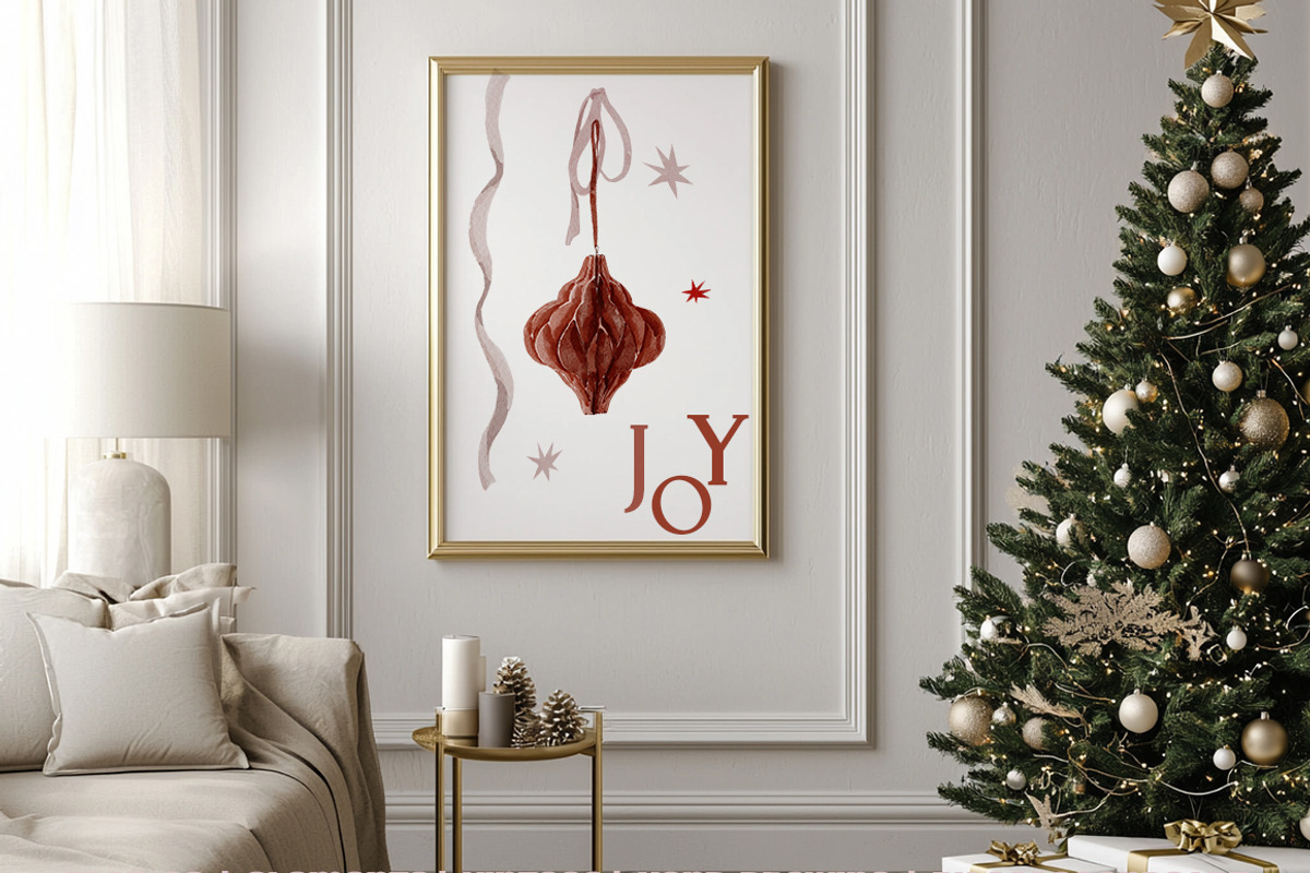 SALE Christmas decor Hand drawing, a Decorative Illustration by 60secondsArt (Photo 4 of 10)