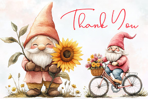 Summer Vintage Cute Gnome Sublimatio, an Illustration by RobertsArt