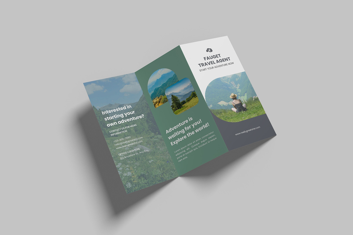 Trifold Brochure Mockup, a Brochure Template by graphictime (Photo 5 of 11)