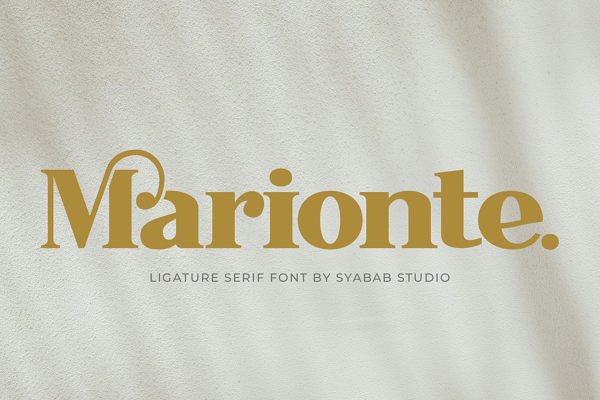 Marionte - Ligature Serif Font, a Serif Font by syabab studio (Photo 5 of 10)