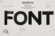 Tape Black Font, a Sans Serif Font by Handmadefont (Thumbnail 15 of 15)