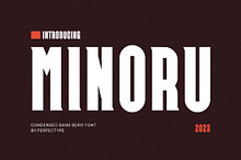 Minoru Modern Futuristic Sans Serif