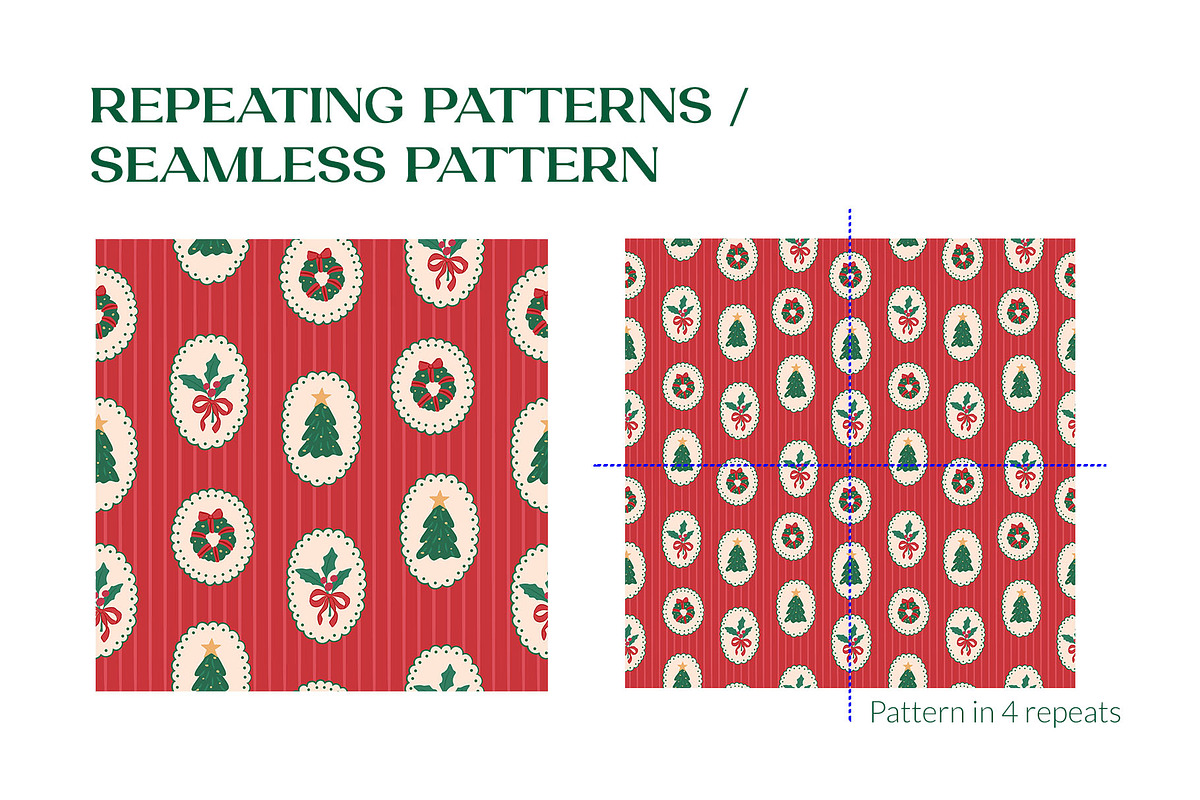 Cozy Traditional Christmas Pattern, a Pattern Graphic by CreativeChristiana (Photo 3 of 12)