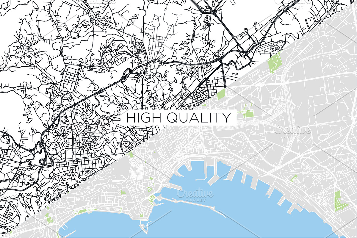 5 maps of Italian cities, a Texture Illustration by MaximGertsen (Photo 7 of 9)