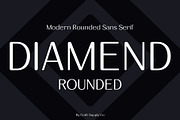 Diamend Rounded, a Sans Serif Font by Craft Supply Co. (Thumbnail 1 of 8)
