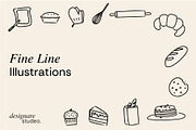 The Bakery Illustrations, a Decorative Illustration by ginni illustrations (Thumbnail 3 of 5)