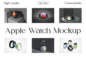 Apple Watch Mockup Bundle, a Wearable Device Mockup by Mockupdaddy
