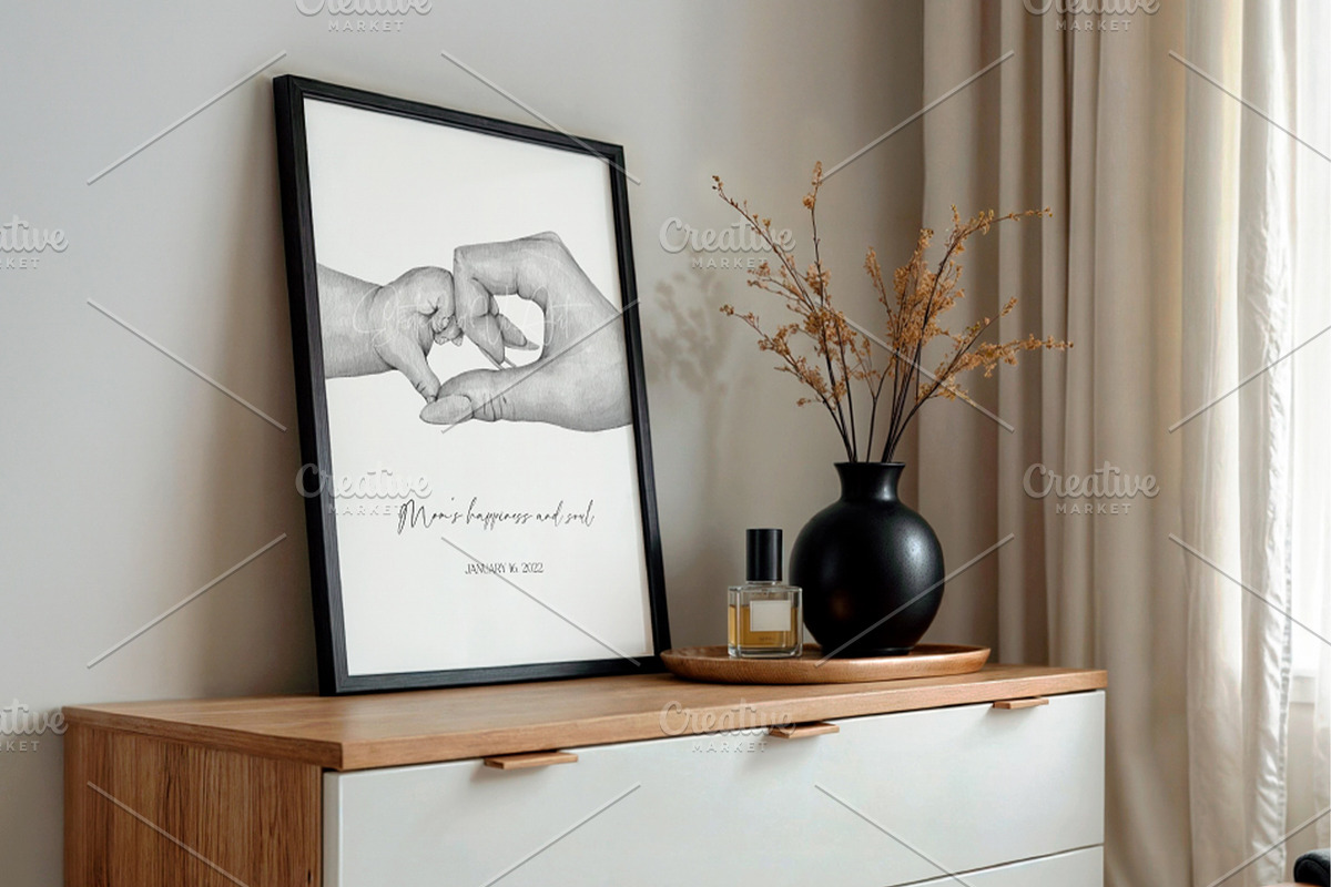 2025 Mother & Baby Heart Hands, a Person Illustration by EkaterinaViArt (Photo 5 of 5)