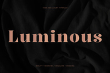 Luminous Luxury Serif Font