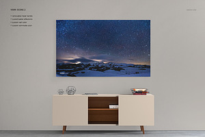 Canvas Print Many Sizes Mockup Set