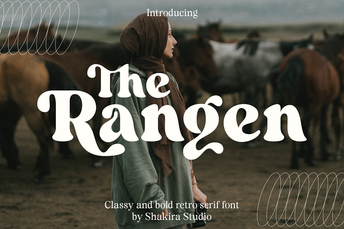 Rangen - Modern Retro Serif, a Serif Font by Shakira Studio (Photo 1 of 15)