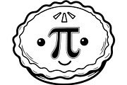 Pi Day Math Icons Quotes Set, an Illustration by Designer_Momina (Thumbnail 8 of 13)