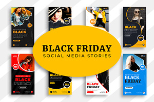 Black Friday Social Media Stories, a Social Media Template by Designgrove