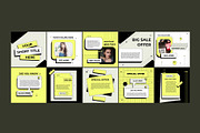 20 social media post design template, a Social Media Template by graphic bakers (Thumbnail 10 of 15)