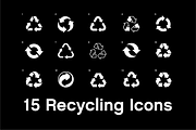 15 Recycling Icons, an Icon by Loren Klein (Thumbnail 1 of 4)