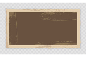 Old Paper With Aged Frame