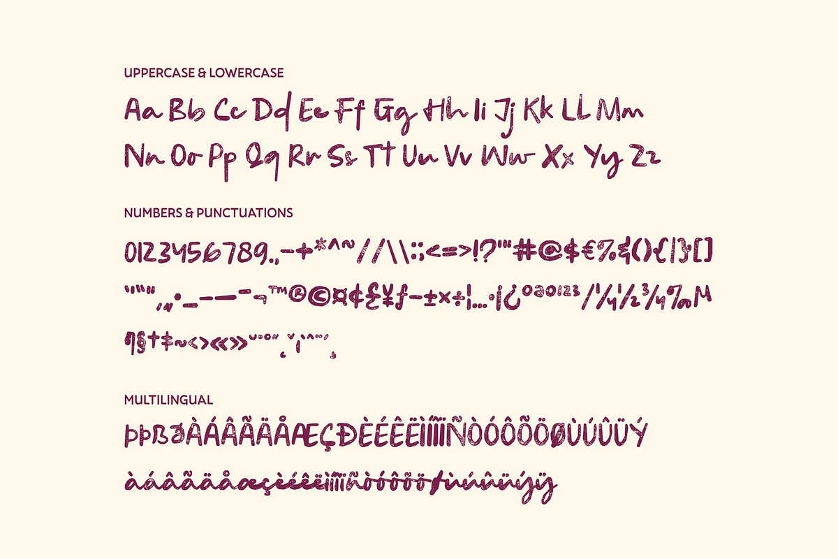 CS Sandra Stamp, a Script Font by Craft Supply Co. (Photo 8 of 8)