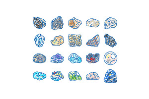 stone rock texture nature icons hand, an Object Illustration by pikepicture