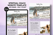 Spiritual Coach Website Template, a Landing Page Template by Mindful Digital Co. (Thumbnail 1 of 9)