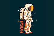 Astronaut t-shirt bundle. 20 vector, a Technology Illustration by Fractal fonts & graphics (Thumbnail 20 of 21)