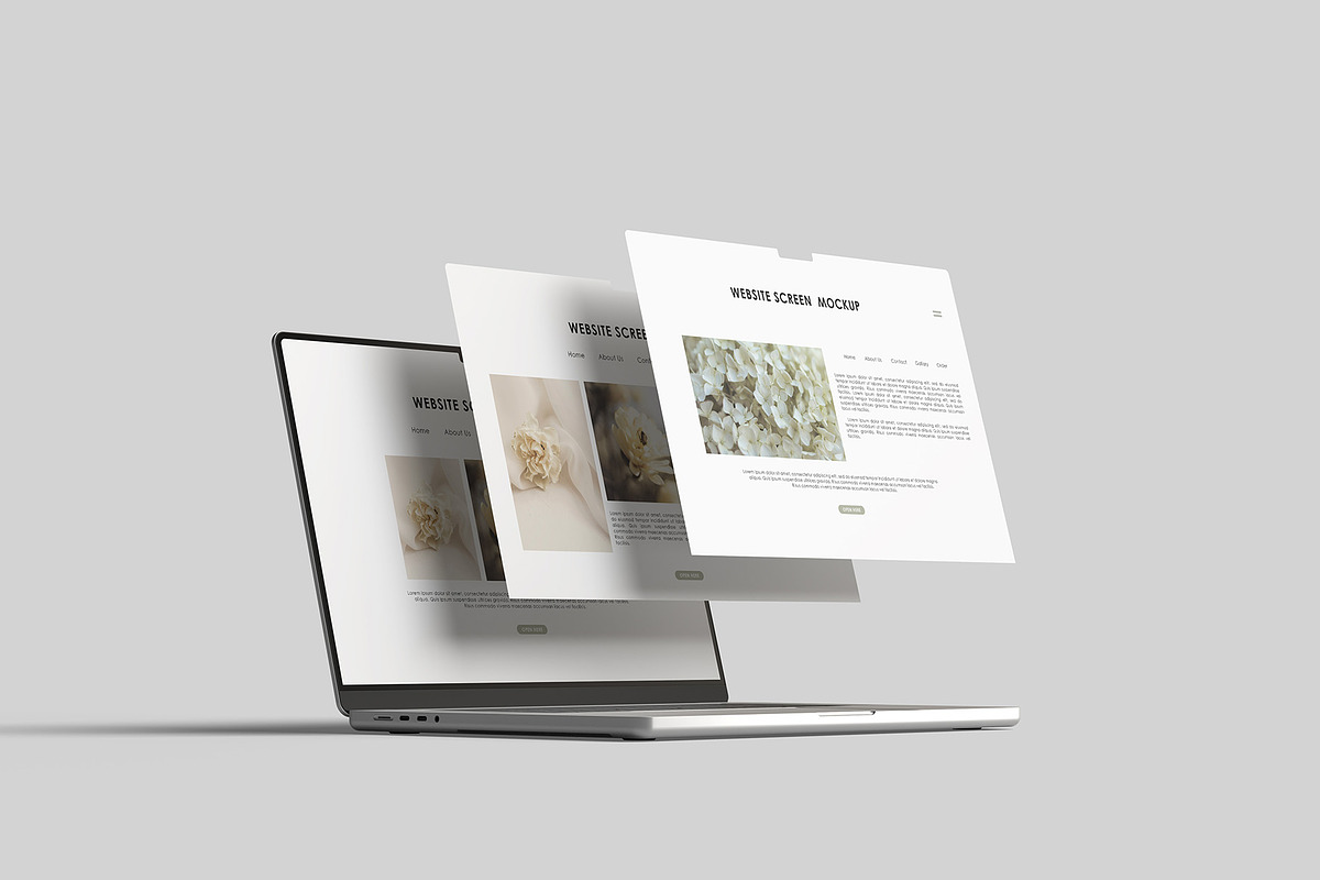 Laptop Screen Mockup, a Mac Mockup by Graphicbars (Photo 4 of 11)