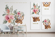 Jungle Cuties. Tropical Baby Animals, an Animal Illustration by Cat In Colour (Thumbnail 2 of 9)