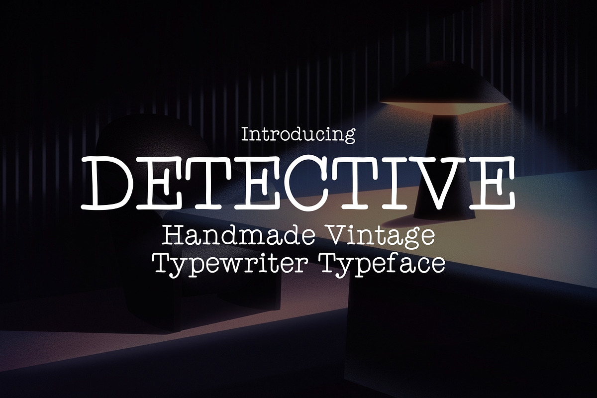 Detective - Typewriter Typeface, a Serif Font by HipFonts (Photo 1 of 9)