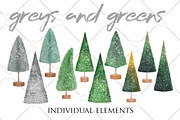 BOTTLEBRUSH CHRISTMAS TREES Pack, a Decorative Illustration by Dana Designs (Thumbnail 2 of 9)
