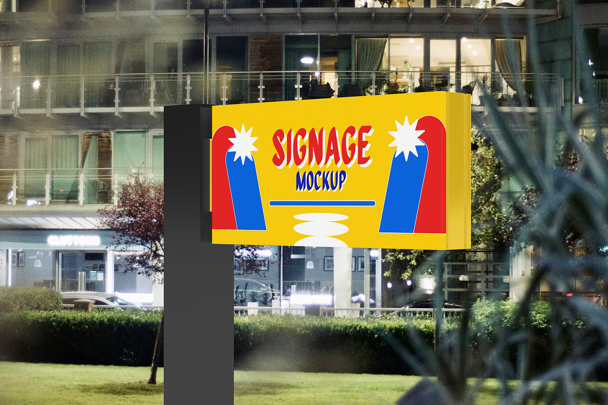 Signage Mockups, an Advertising Mockup by safrizalstudio (Photo 3 of 4)