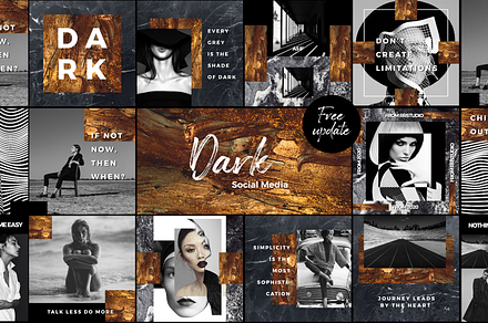 Dark Social Media Pack