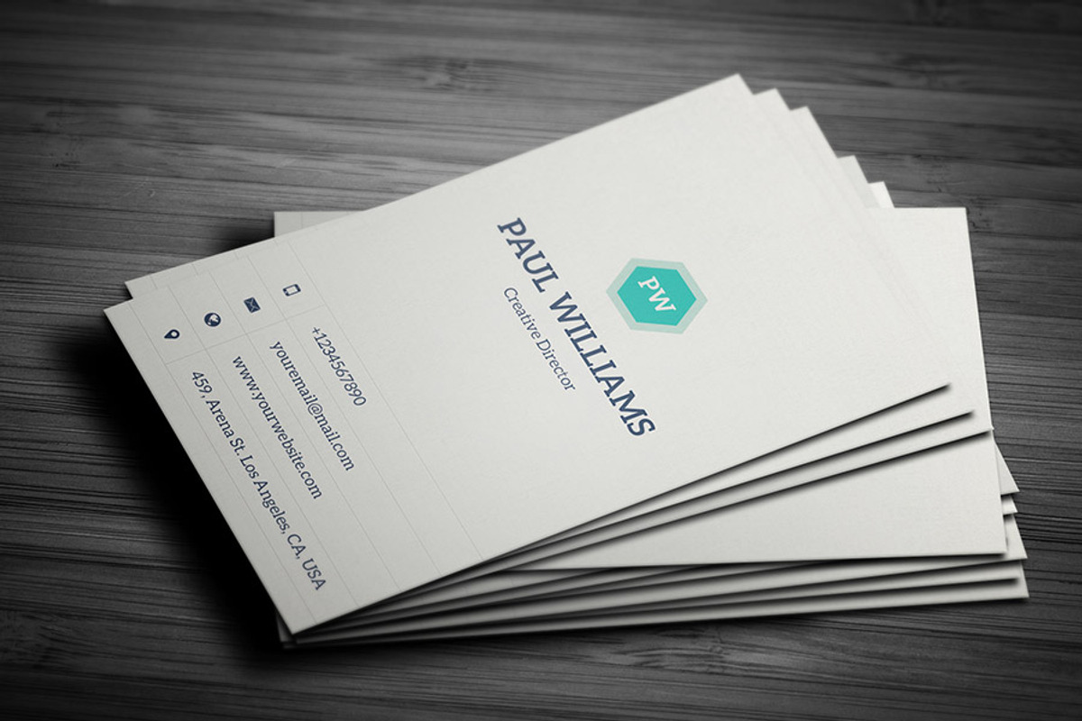 Minimal Corporate Business Card V2, a Business Card Template by PSD Storm (Photo 2 of 5)