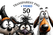 50 Quirky Halloween Clipart, an Illustration by Pati Charm Studio (Thumbnail 1 of 9)